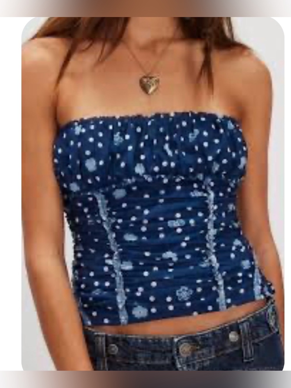 Free People Scottie Printed Tube Top